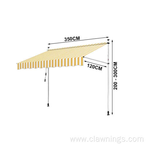 Balcony Manual Awning -Patio Clamp Awning